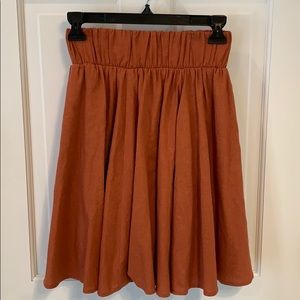 Burnt Orange Full Skirt